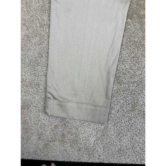 The Limited Sz 10 Drew Fit Cuffed Ankle Length Pants Beige Straight Leg B138 - Picture 10 of 16